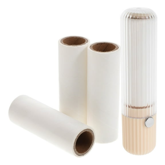 Masteelf Pet Hair Lint Roller Set with Extra Sticky Sheets for Clothes, Couch, Carpet - 1 Handle and 3 Refills for Dog Cat Hair Removal