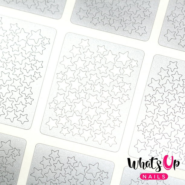 Download Whats Up Nails - Stars Vinyl Stencils Nail Art Design ...