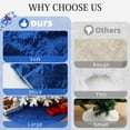 thumbnail image 5 of Sanmadrola Christmas Tree Skirt Blue Plush Skirts Large Christmas Decorations Indoor Xmas Ornaments Holiday Decor for Home Party Holiday Decorations, 48in, 5 of 10