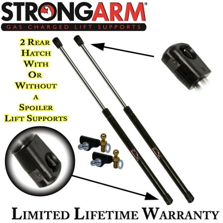 350z Carbon Fiber Hatch (Qty (2) StrongArm 4194 Fits Nissan 350Z 03 To 08 Hatch Lift Supports With Rear Spoiler (Bracket & Ball Stud Included) -)