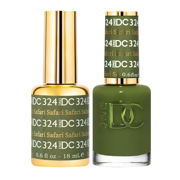 Set de esmaltes en gel DAISY DND 324 Safari Green 15 ml + 15 ml