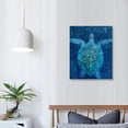 thumbnail image 4 of Lingy  - Green Turtle Hidden in Coral Canvas Prints Sea Wall Art Underwater Sea Print On Canvas Animal Pictures Framed Artwork For Home Office Decoration Gift, 4 of 5