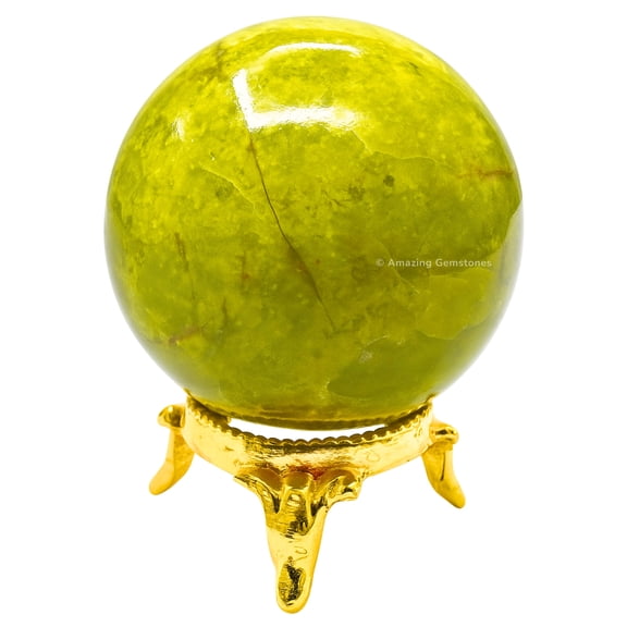 Green Opal Crystal Ball Sphere 1.5" Inches