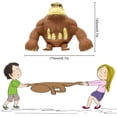 thumbnail image 2 of Figura de gorila antiestrés, 16 cm, marrón, juguete antiansiedad, suave y estrujable, ideal para ocio, entretenimiento y alivio del estrés., 2 of 5