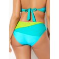 thumbnail image 2 of Swimsuits for All Women's Romancer Colorblock Bikini Bottom, 2 of 3