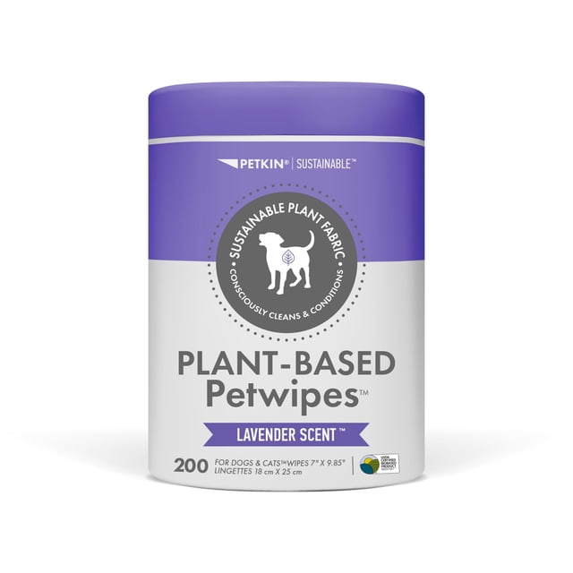 PetWipes Petkin 200 toallitas a base de plantas para perros y gatos