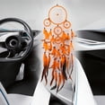 thumbnail image 4 of Adorno colgante naranja de cinco anillos, carillón de viento creativo para regalo de novia, 4 of 5