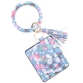 thumbnail image 2 of Jewelry On Clearance Large Bracelet Keychain Card Holder Tassel Bangle Key Ring Wristban With Wallet Multicolor, 2 of 2