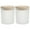 White, variant on Sipeihong 2Pcs Round Glass Jars with Wood Lid - Kitchen Storage Containers