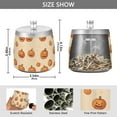 thumbnail image 2 of Yayeee Ashtray with Lid for Cigarette Smokeless Stainless Steel Home Ash Holder, Halloween Pumpkins Pattern, 2 of 7