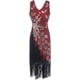 thumbnail image 2 of Vestidos Flapper de los años 20, disfraz de mujer con flecos brillantes, vestido largo de lentejuelas, vestidos sin mangas con borlas, vestido de invitados de boda, 2 of 5