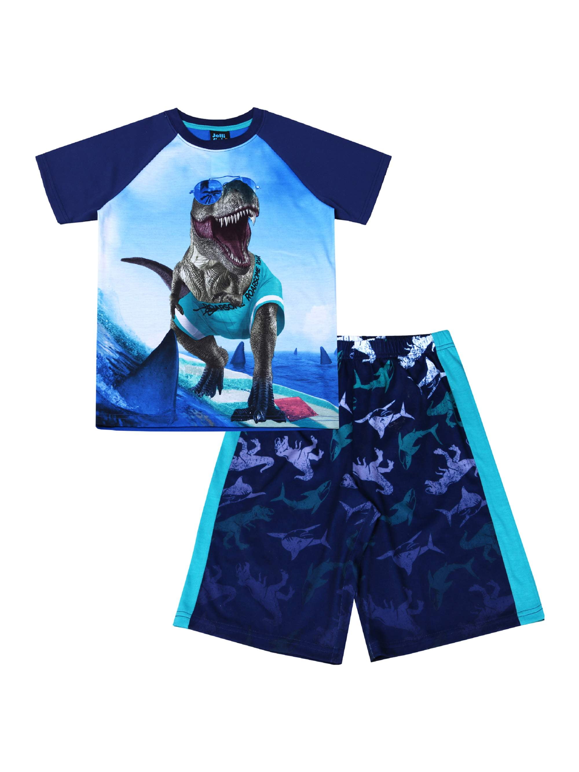 BOYS CHILL ZONE PYJAMAS PJS AGE 9-10 YEARS GIFT PRESENT SHORT /& T-SHIRT SUMMER