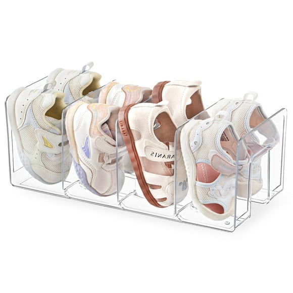 Organizador de Zapatos para Niños HBlife de Acrílico Transparente para Armario, Capacidad para 4 Pares
