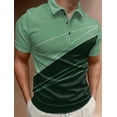 thumbnail image 3 of Men's Polo Shirt Golf Shirt Graphic Prints Geometry Turndown Outdoor Street Short Sleeves Button-Down Print Clothing Apparel, 3 of 5