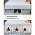 thumbnail image 7 of Farmhouse Wrap Around Bed Skirts for King Bed 16" Drop,Bed Skirt with Adjustable Elastic Belt Dust Ruffle Bed Valance for Bedroom Hotel Rustic Brown Country Star Barn Berry Wooden Bed Frame Cover, 7 of 7