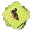 thumbnail image 2 of Carolines Treasures BB7693FC Silver Bantam Duck Green Foam Coaster, Set of 4, 2 of 3
