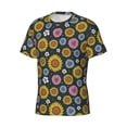 thumbnail image 3 of Rocae Colorful Sunflowers for Men's Moisture-Wicking Crew Tee - T-Shirt for Sports, Outdoor Activities, and Casual WearX-Large, 3 of 9