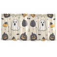 thumbnail image 7 of Yayeee Kitchen Curtains Tier Set of 2 Light Filtering 57"x24" Over Sink Window Panels, Halloween Black Pumpkins, 7 of 7