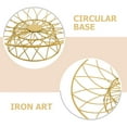 thumbnail image 6 of SEWCHICS Wire Produce Baskets Metal Bread Baskets Golden 1Pack, 6 of 7
