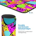 thumbnail image 2 of Vintage 80s Style Memphis Mouse Pad Retro Fashion Rectangle Waterproof Mouse Mat NonSlip Rubber Base with Durable Stitched Edges Add a Blast from the Past to Your Desk, 2 of 6
