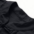 thumbnail image 6 of Women's Solid Stand Collar Frog Button Jacket, Long Sleeve Casual Fashion Regular Outerwear Coat for Winter Daily Work Home Wear Black M(M), 6 of 6