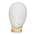 thumbnail image 4 of Manikin Head Costume Prop Model Display Holder, portátil, multipropósito, estable, modelo de cabeza de tela con base de madera para auriculares , pasador sin contacto Salvador soporte de la cabeza de la peluca, 4 of 8
