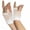 White, variant on Lolmot Fingerless Fishnet Gloves Wrist Stretch Mesh Gloves Adults Short Gloves Women Girls 80's Theme Party Costume Accessories Party Dress up & Halloween Costumes
