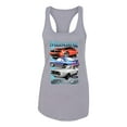 thumbnail image 2 of Wild Bobby, Mustang Ford Classics Cars and Trucks Women Racerback Tank Top, Heather Grey, X-Large, 2 of 6