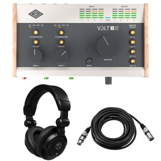 Universal Audio Volt 276 Studio Bundle, Interface, Headphones