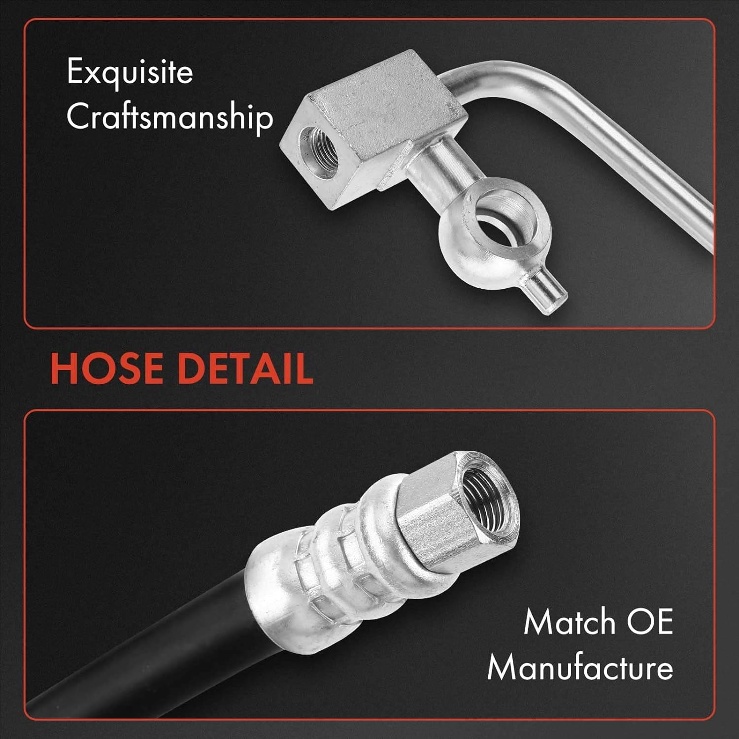 A-Premium Power Steering Hose Pressure Hose Line Assembly Compatible with Infiniti Q60 2015, G35 2007-2008, G37 2008-2013, 3.5L 3.7L, From Pump
