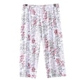 thumbnail image 2 of Roncen Women's Capri Pajama Pants Lounge Causal Bottoms Fun Print Sleep Pants, 2 of 5