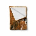 thumbnail image 2 of Fall Soft Flannel Fleece Throw Blanket, Fall Season in Poland Road with Colorful Vibrant Maple Trees Serenity Theme, Cozy Plush for Indoor and Outdoor Use, 70" x 90", Orange Brown Green, by Ambesonne, 2 of 6