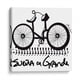 thumbnail image 1 of Cuadro decorativo - UNA BICICLETA, Juan de Lascurain 20x20 Canvas Lab Blanco y negro, Frases, Ilustraciones, 1 of 2