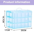 thumbnail image 5 of Lightweight, Convenient Portable Handle: Clear Plastic Organizer With Snap And Lock Design For Hassle-Free Crafting, 5 of 5