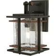 thumbnail image 2 of Minka Lavery San Marcos 11 1/4" High Black and Copper Outdoor Wall Light, 2 of 2