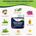 thumbnail image 5 of Foot Cure Exfoliating Foot Scrub with Pumice Stone Powder, Moisturizing Care for Dry Skin and Cracked Heels - 2 Pack, 5 of 9