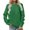 Army Green, variant on TOUMENY Fall Winter Sweaters for Women Casual Loose Long Sleeve Crewneck Pullover Comfy Oversized Tunic Tops Solid Knit Blouse Army Green L