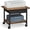 Rustic Brown and Ink Black, variant on VASAGLE Industrial Under Desk Printer Stand 2-Tier Mobile Machine Cart with Shelf Heavy Duty Storage Rack for Office and Home Black