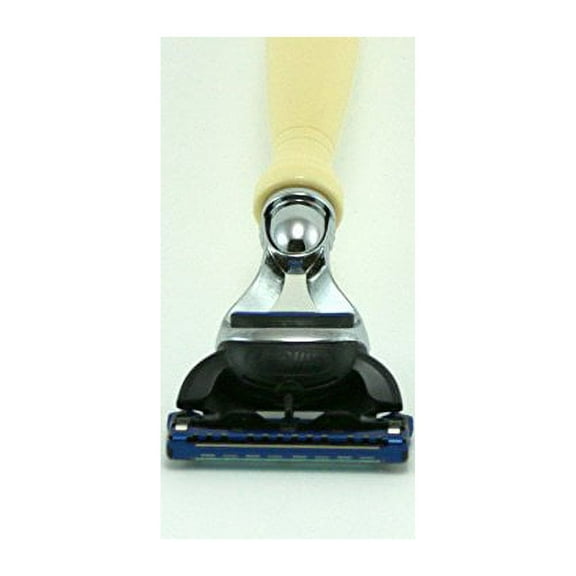 5 Blade Razor Faux Ivory Handle 5 Blade Razor From GBS