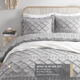 thumbnail image 4 of Boho Funda Nórdica Full/Queen, Microfibra Gris Juego de Cama para Todos, 4 of 7