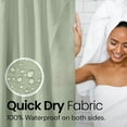 thumbnail image 5 of AllWays Plaza  Green Shower Curtain, Fabric, Water Repellent Shower Curtain, Decorative Bathroom Curtains, 72" W x 72" H, Heavy Duty, Easy to Clean(Green), 5 of 12