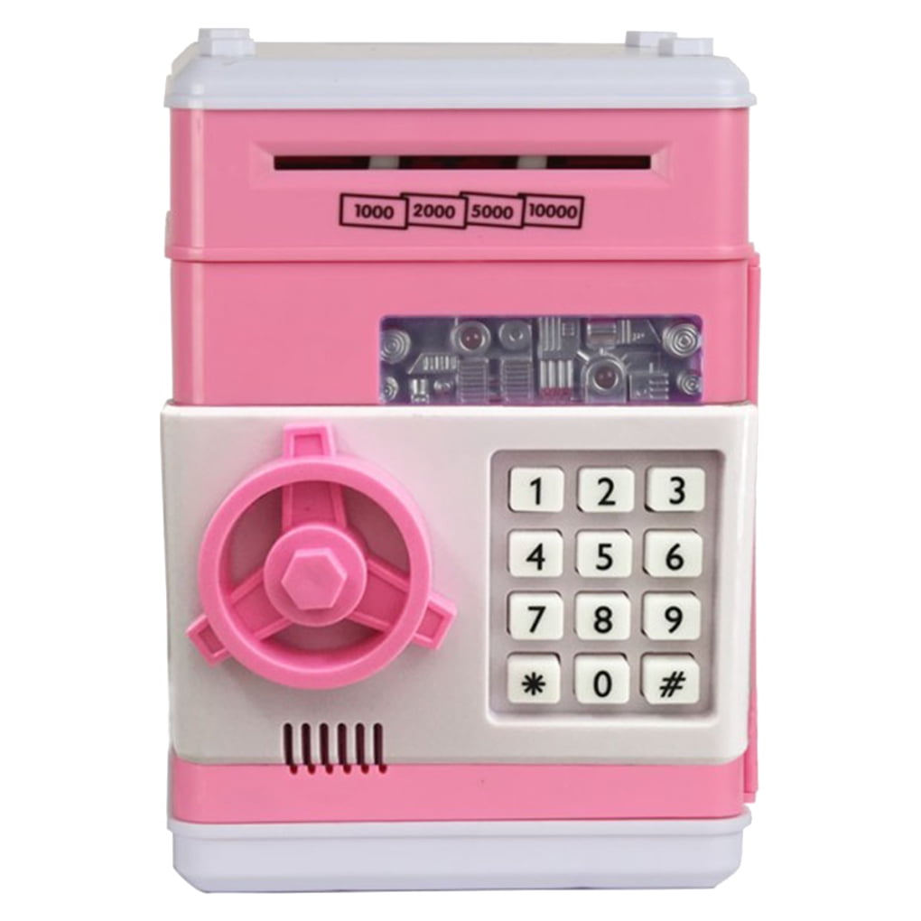 Piggy Bank Money Box Bank Electronic Password Lock Portable Kids Cash Gift N8K7 