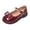 A-Wine42, variant on JAJAHO Girls Mary Jane Flats Dress Shoes Bow Pearl Pu Leather Hook And Loop Kids School Uniform Shoes Wedding Party Footwear 2-13Y