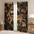 thumbnail image 2 of Feelyou Western Reindeer Black Out Curtains, Rustic Curtains Pack of 2 (42x63 Each), 2 of 6