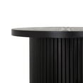 thumbnail image 6 of SHYFOY Round Solid Wood End Table Black Pedestal Side Table Living Room Furniture Accent End Table,Full Assembled, 6 of 7