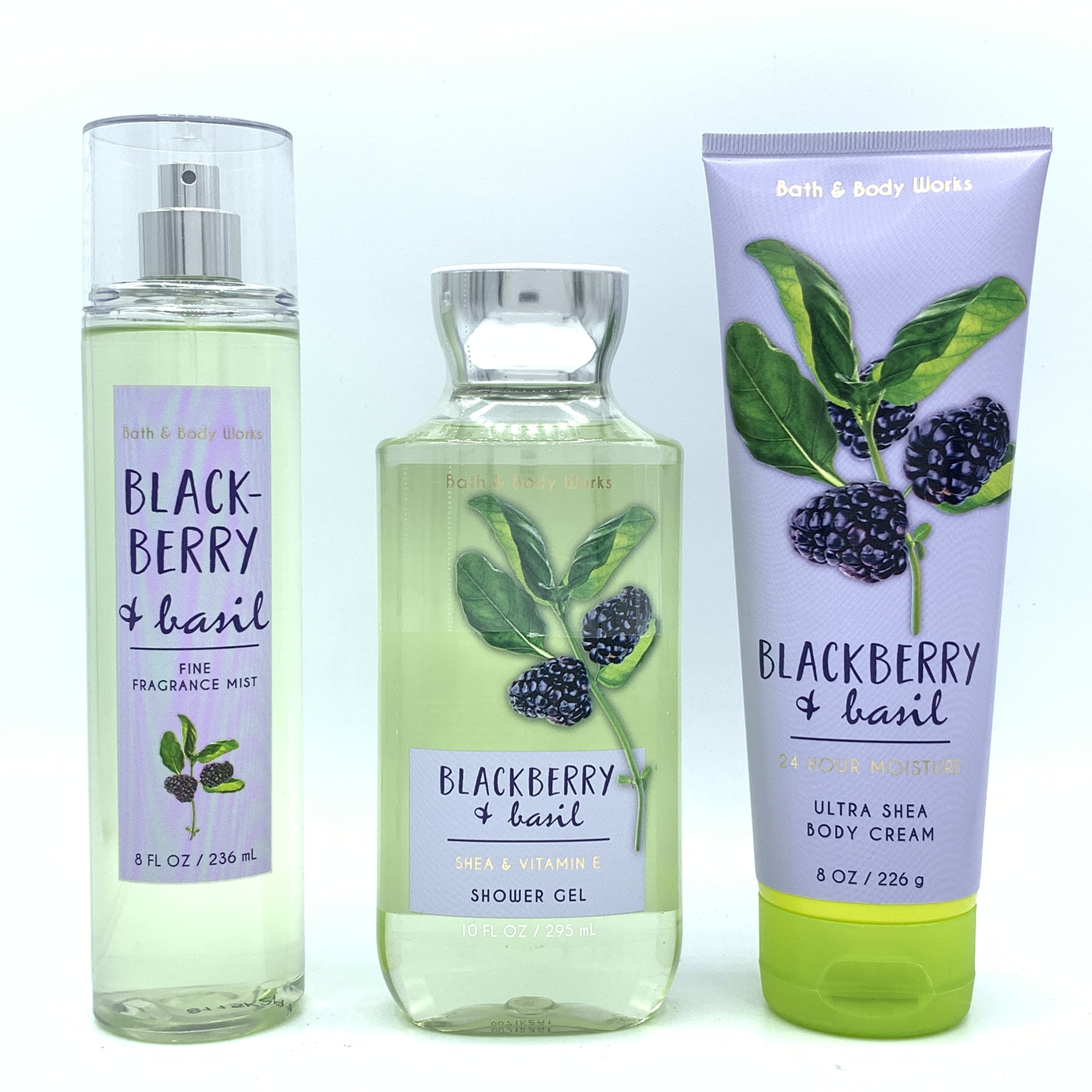 Bath and Body Works Blackberry and Basil Fine Fragrance Mist, Shower
