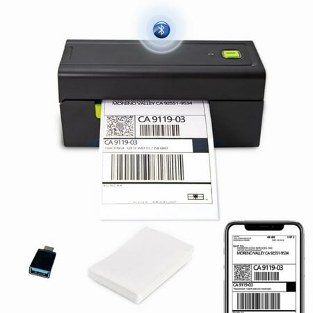 Bluetooth Thermal Shipping Label Printer, Wireless 4x6 Shipping Label Printer for Shipping Packages,Widely Used for Amazon, Ebay, Shopify, Etsy, USPS