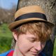 thumbnail image 4 of Women Straw Panama Hat Travel Fedora Beach Sun Hat Summer Wide Brim Straw Roll up Hat UPF 50+, 4 of 5