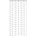 thumbnail image 6 of UOWRPOZ Black & White Chevron Striped Polyester Shower Curtain, 36" x 72" Waterproof, 6 of 6
