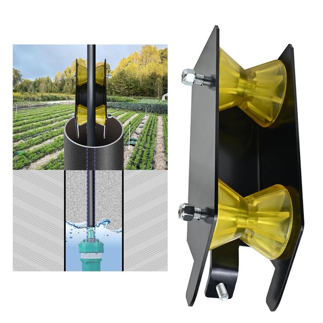 Water Well Pump Installing Assist Tool, Built in Tapered Rollers Well Pipe Pulling Tool Alloy Steel Compatibility Safe for Maintenance